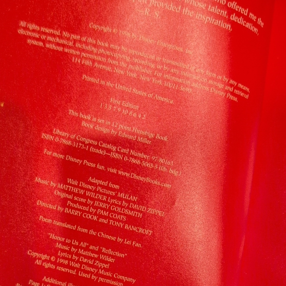 Disney Mulan Special Collector's Edition hardcover - Picture 4 of 12